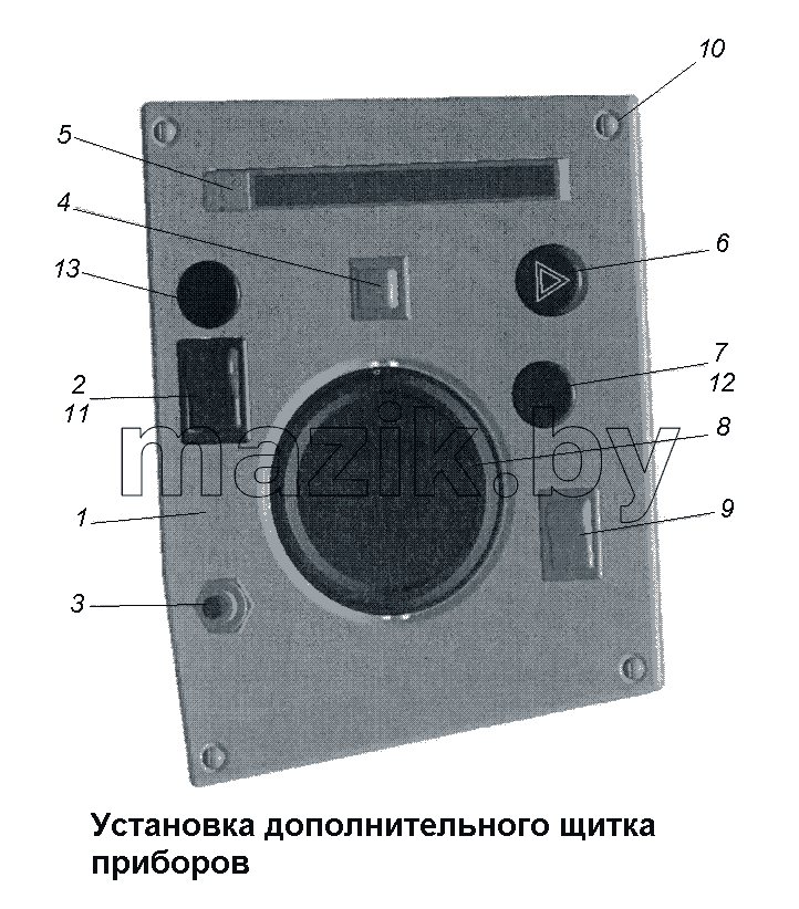 Установка дополнительного щитка приборов