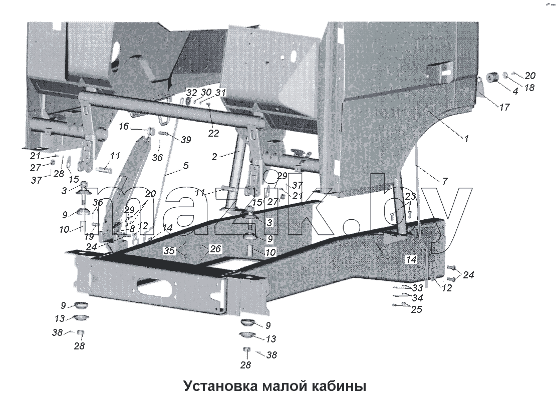 Установка малой кабины