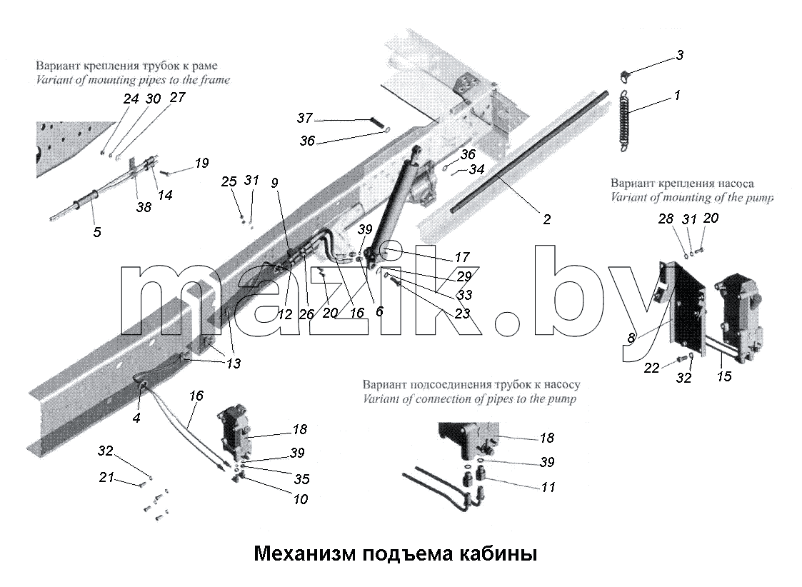 Механизм подъема кабины