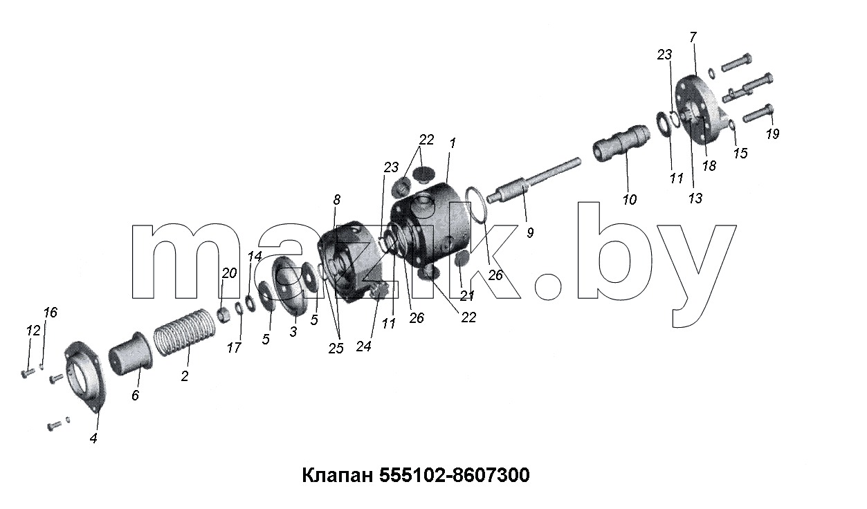 Клапан 555102-8607300