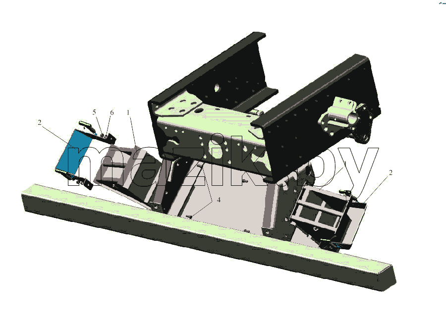 Установка противооткатных упоров 53373-3900037