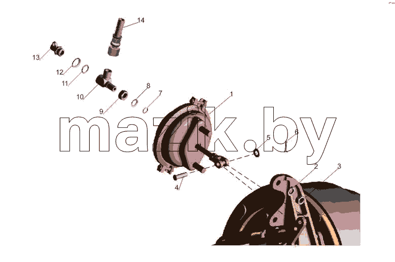 Крепление тормозных камер 6422-3519001-10