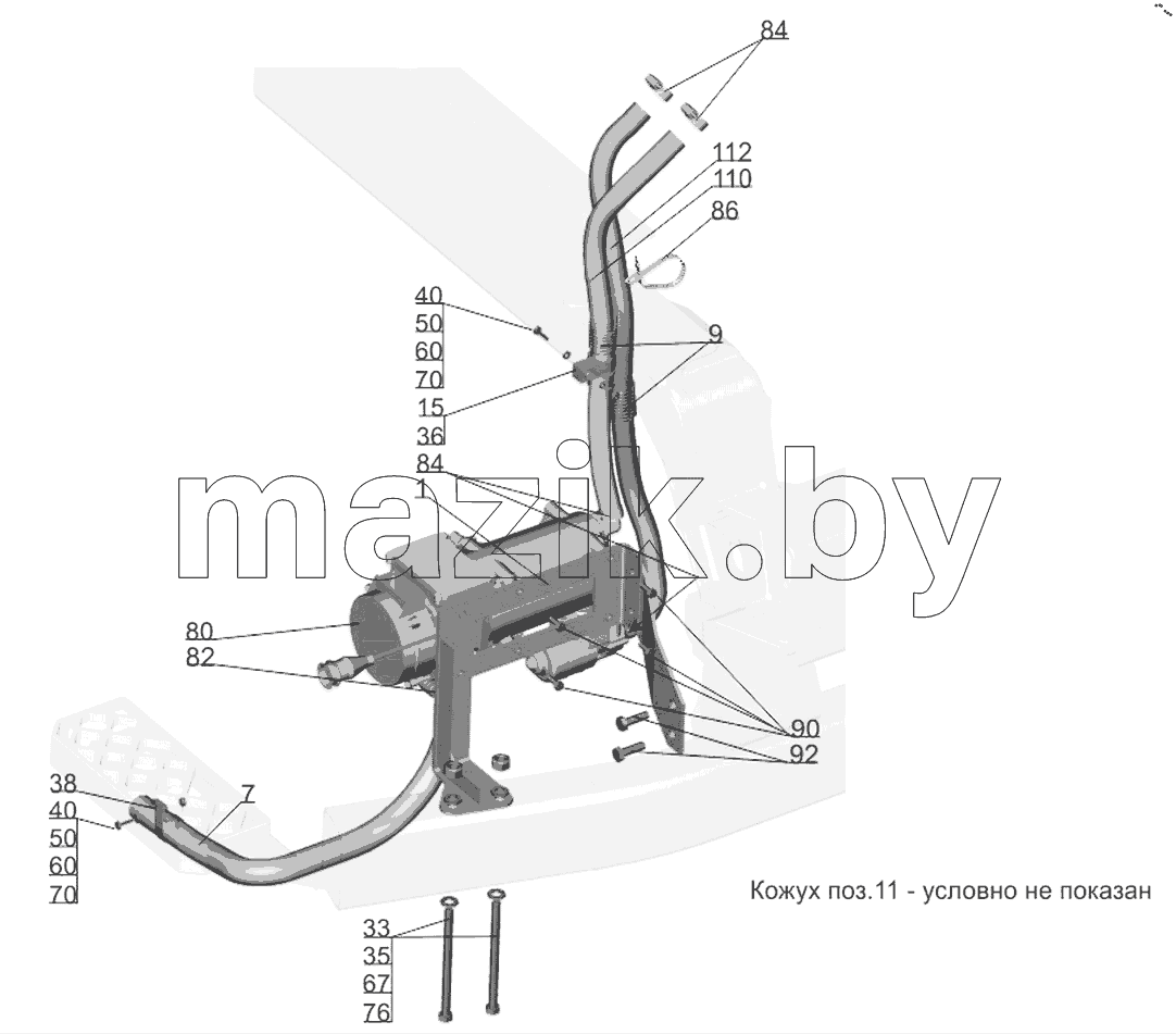  Крепление подогревателя 6501B5-1015001-060