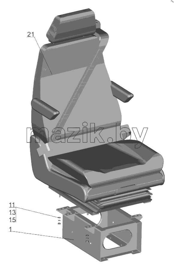  Сиденье водителя 6432C9-6800010-005