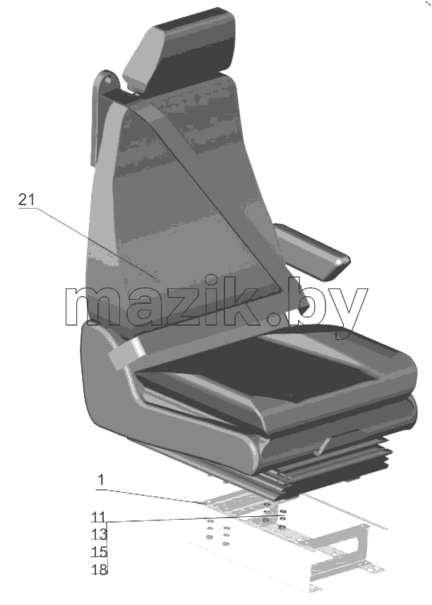  Сиденье переднее 6432C9-6810010-015