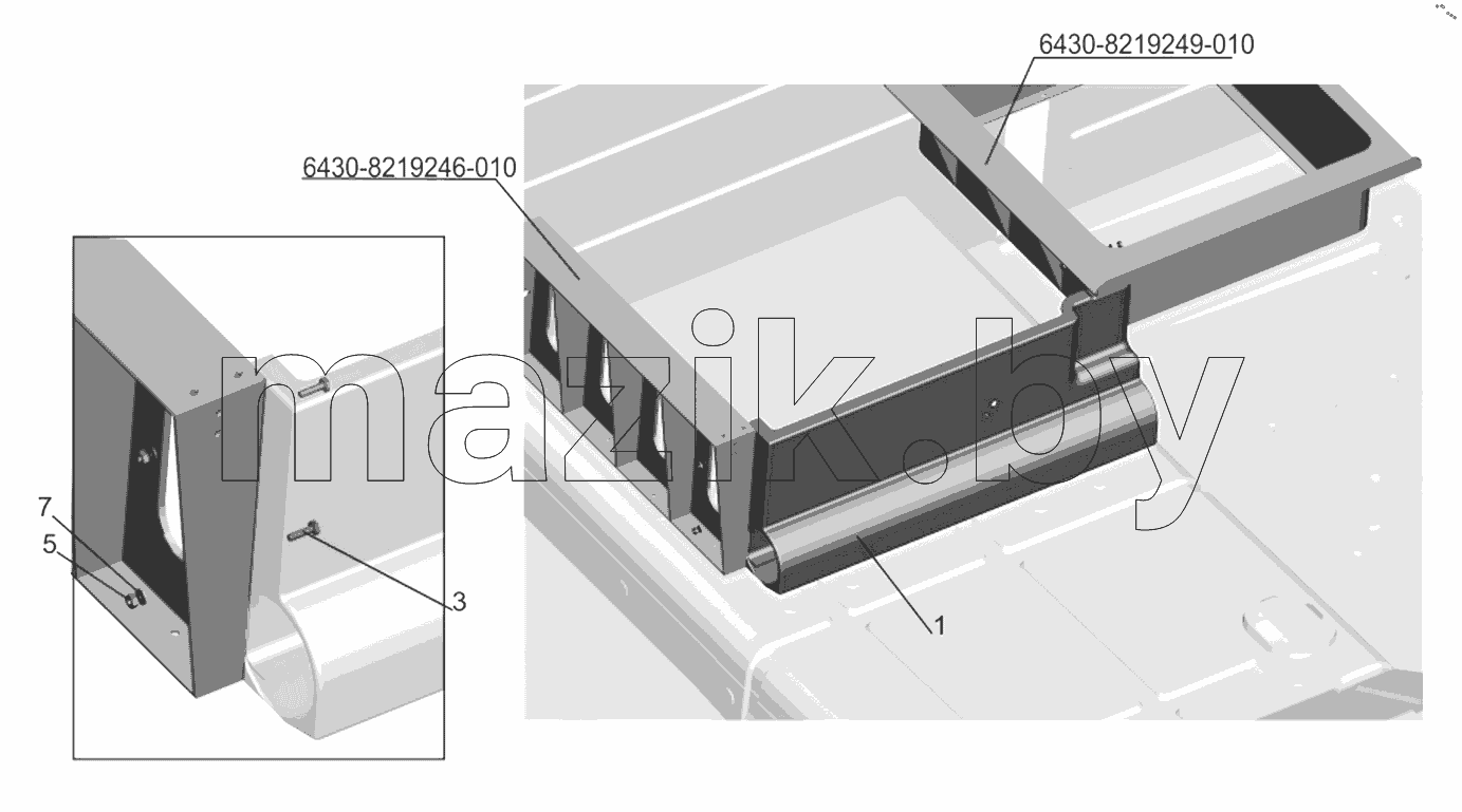  Установка стенки 6430-8200041