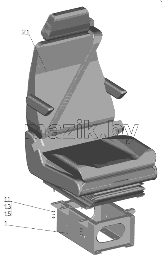  Сиденье водителя 6432C9-6800010-005