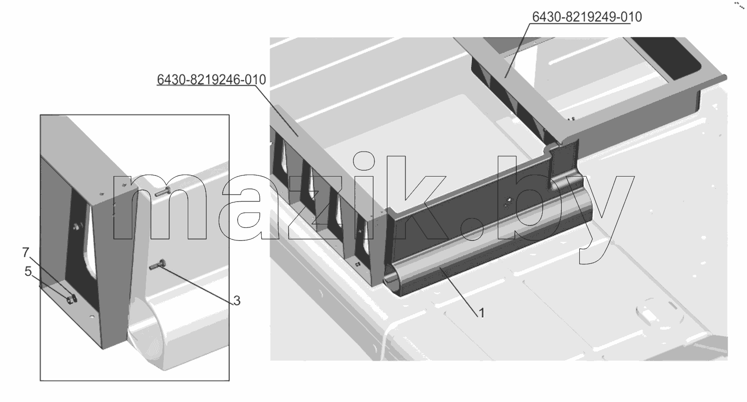  Установка стенки 6430-8200041