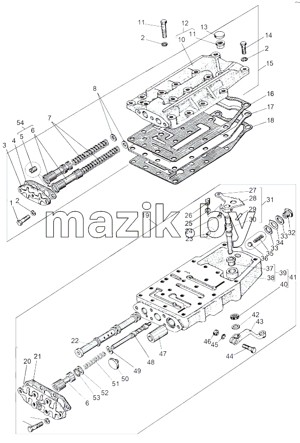 Механизм управления трансмиссией 543-1712010