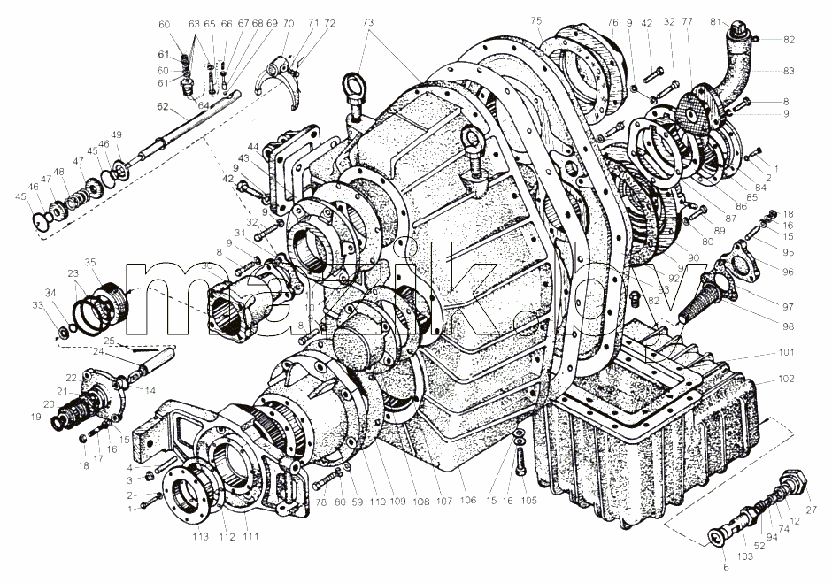 Раздаточная коробка 543-1800020-07