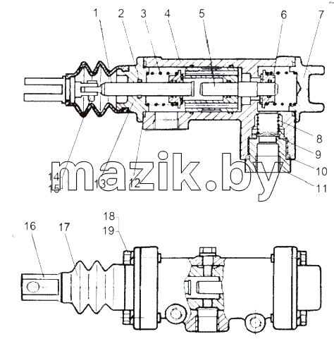 Кран накачки шин 543-4222010-21