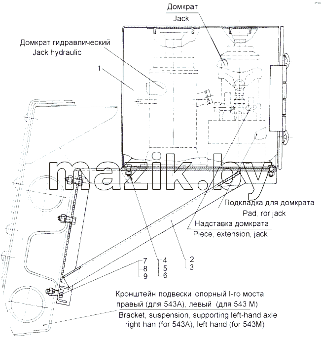 Установка ящика III 543А-3900028-01