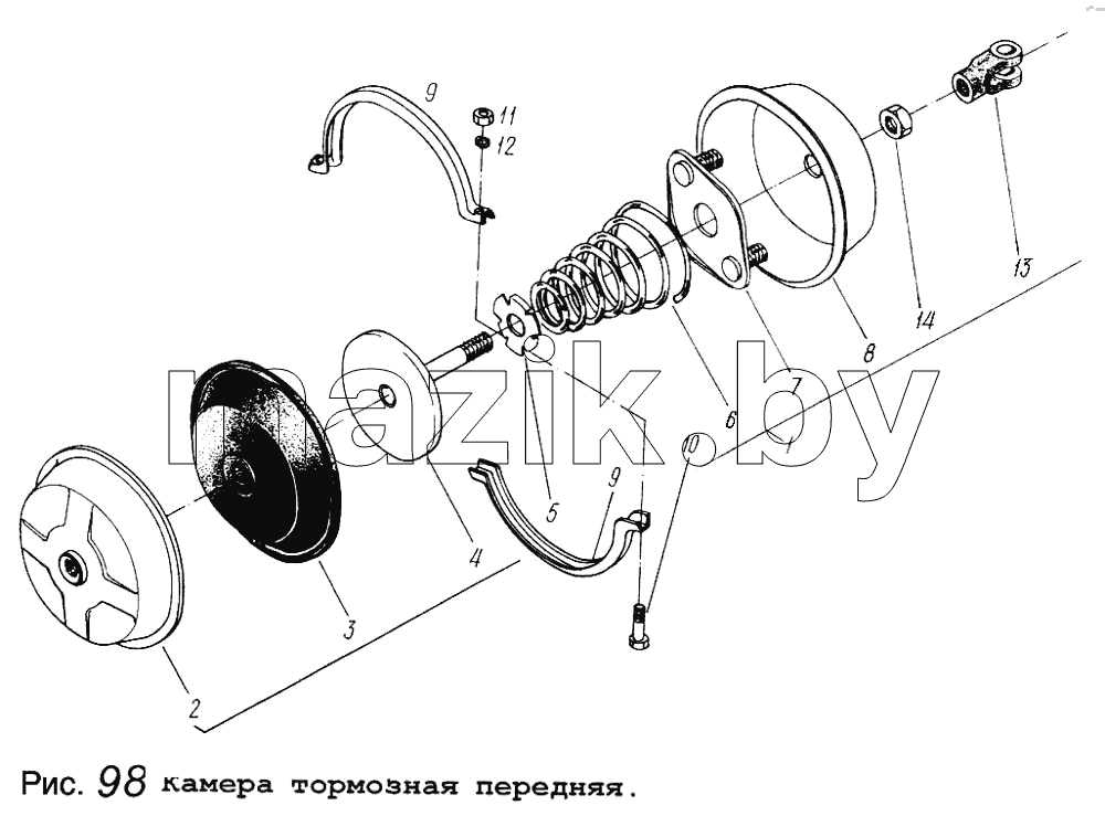 Камера тормозная передняя