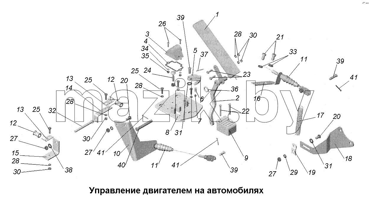 Управление двигателем на автомобилях