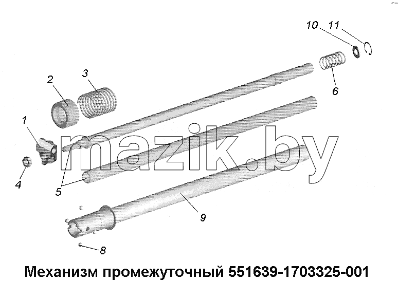 Механизм промежуточный 551639-1703325-001