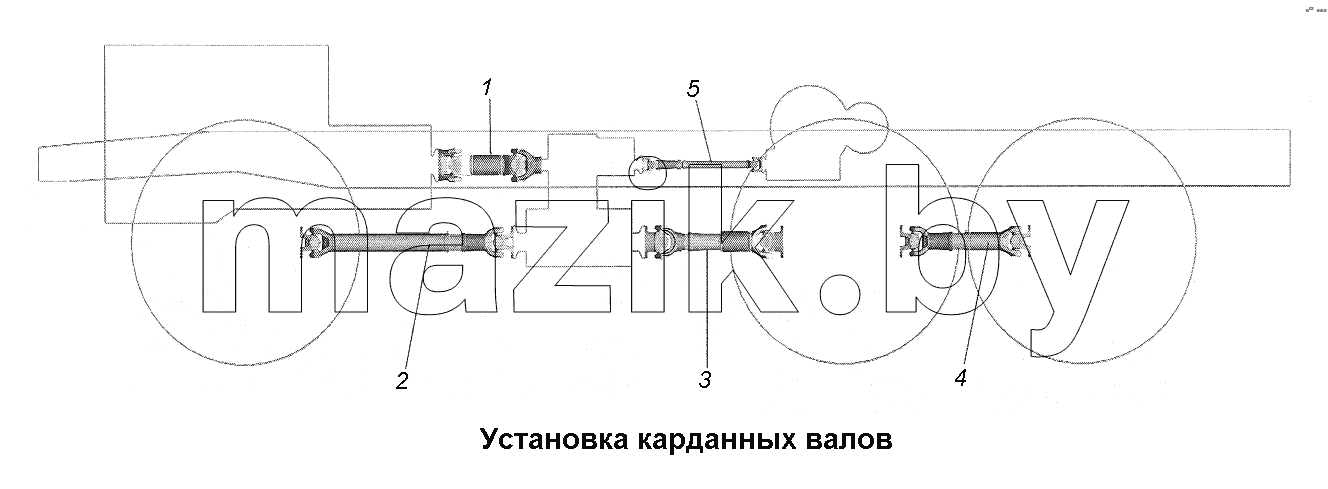 Установка карданных валов