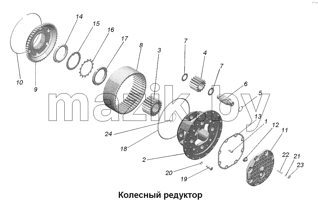 Колесный редуктор