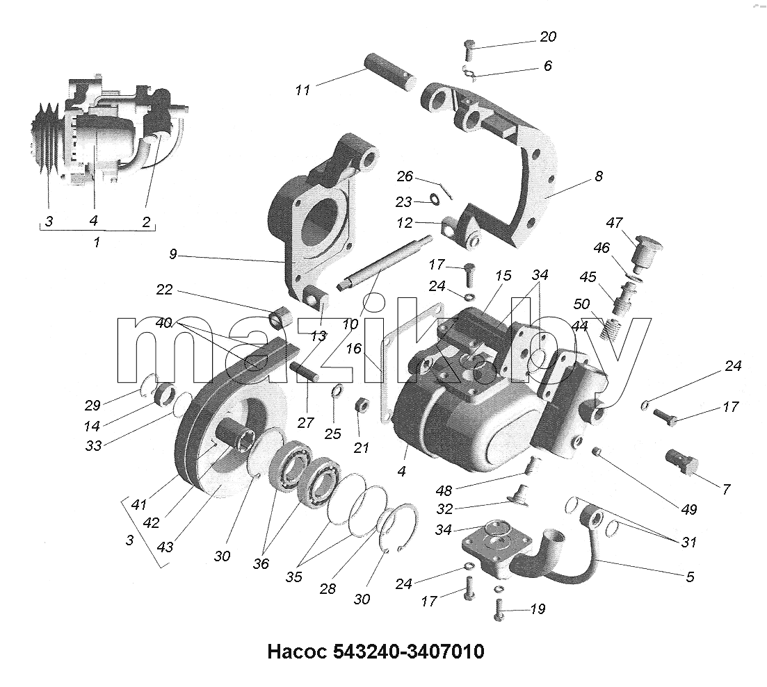 Насос 543240-3407010