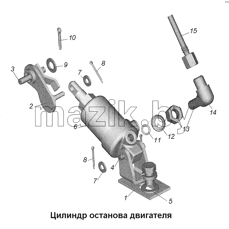 Цилиндр останова двигателя