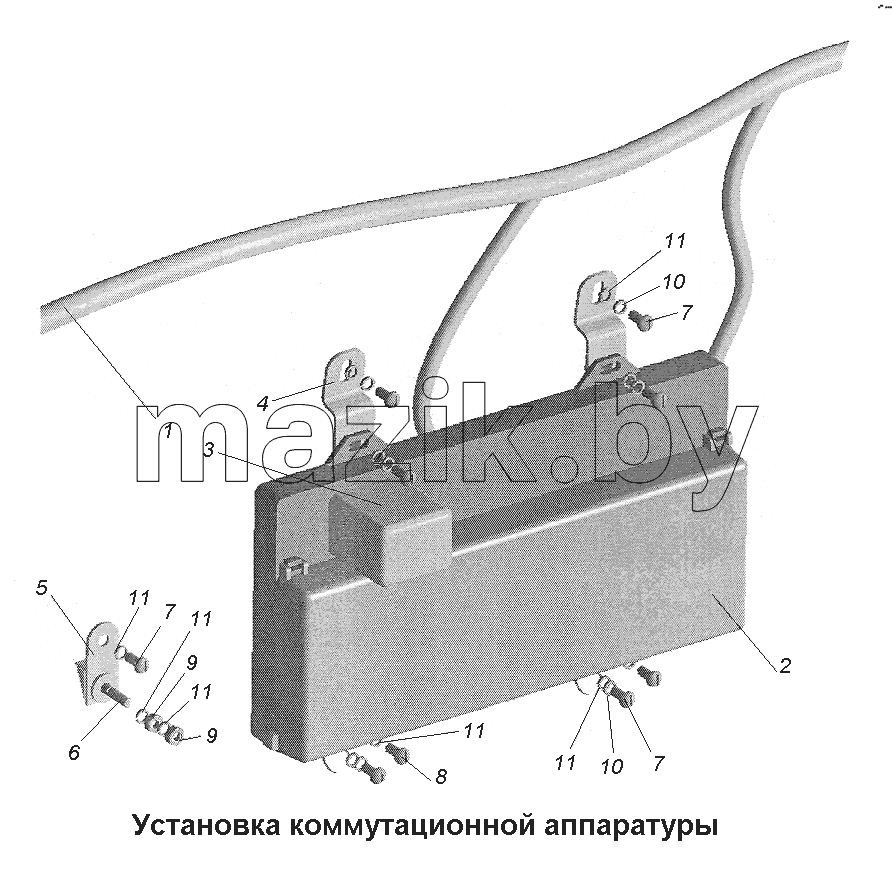 Установка коммутационной аппаратуры