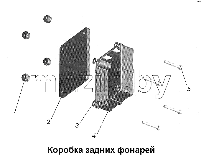 Коробка задних фонарей