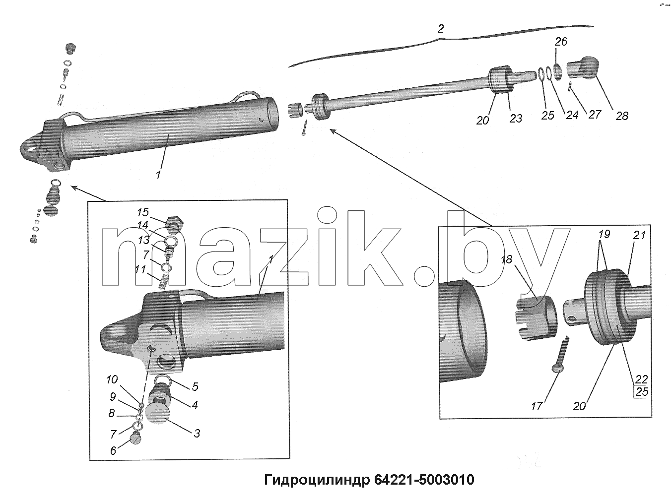 Гидроцилиндр 64221-5003010