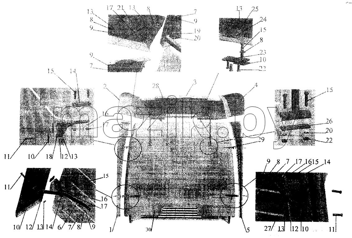Установка обтекателя и закрылков