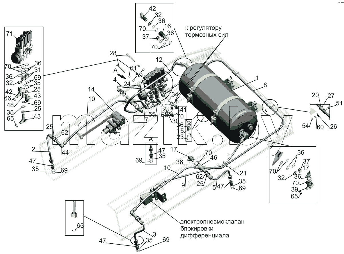 Установка трубопроводов ECAS 5440-2900018-010