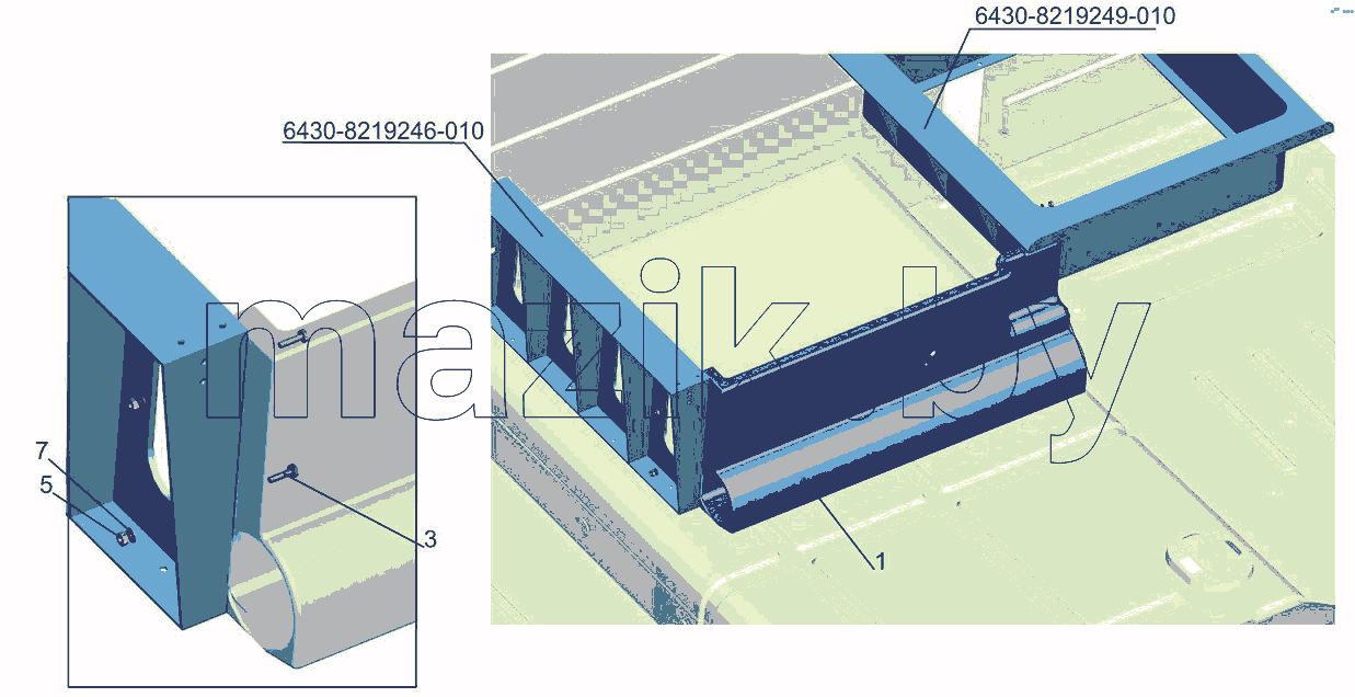 Установка стенки 6430-8200041