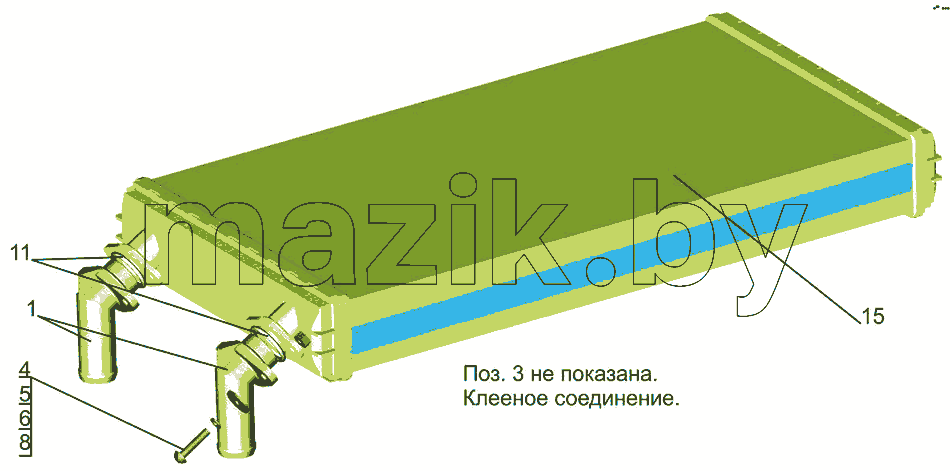 Радиатор отопителя 631019-8101060