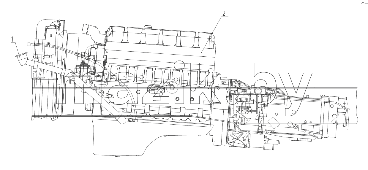 Установка силового агрегата 5440B9-1000000