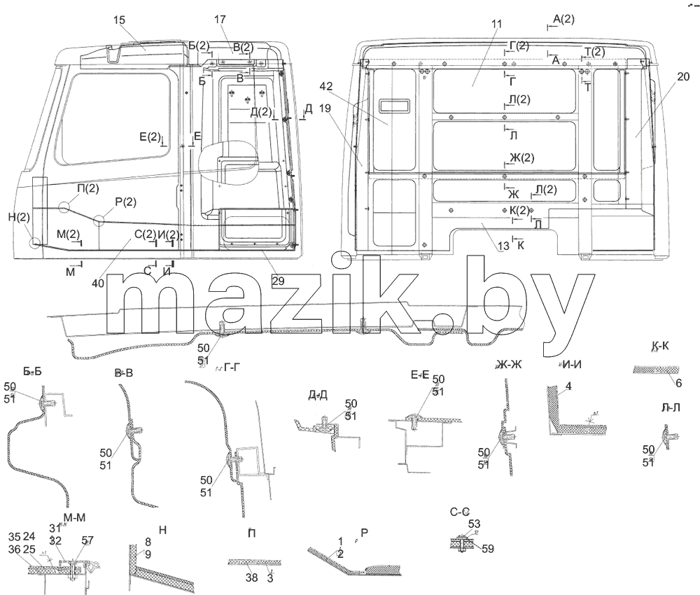 Установка обивок и ковриков 5440-5000100
