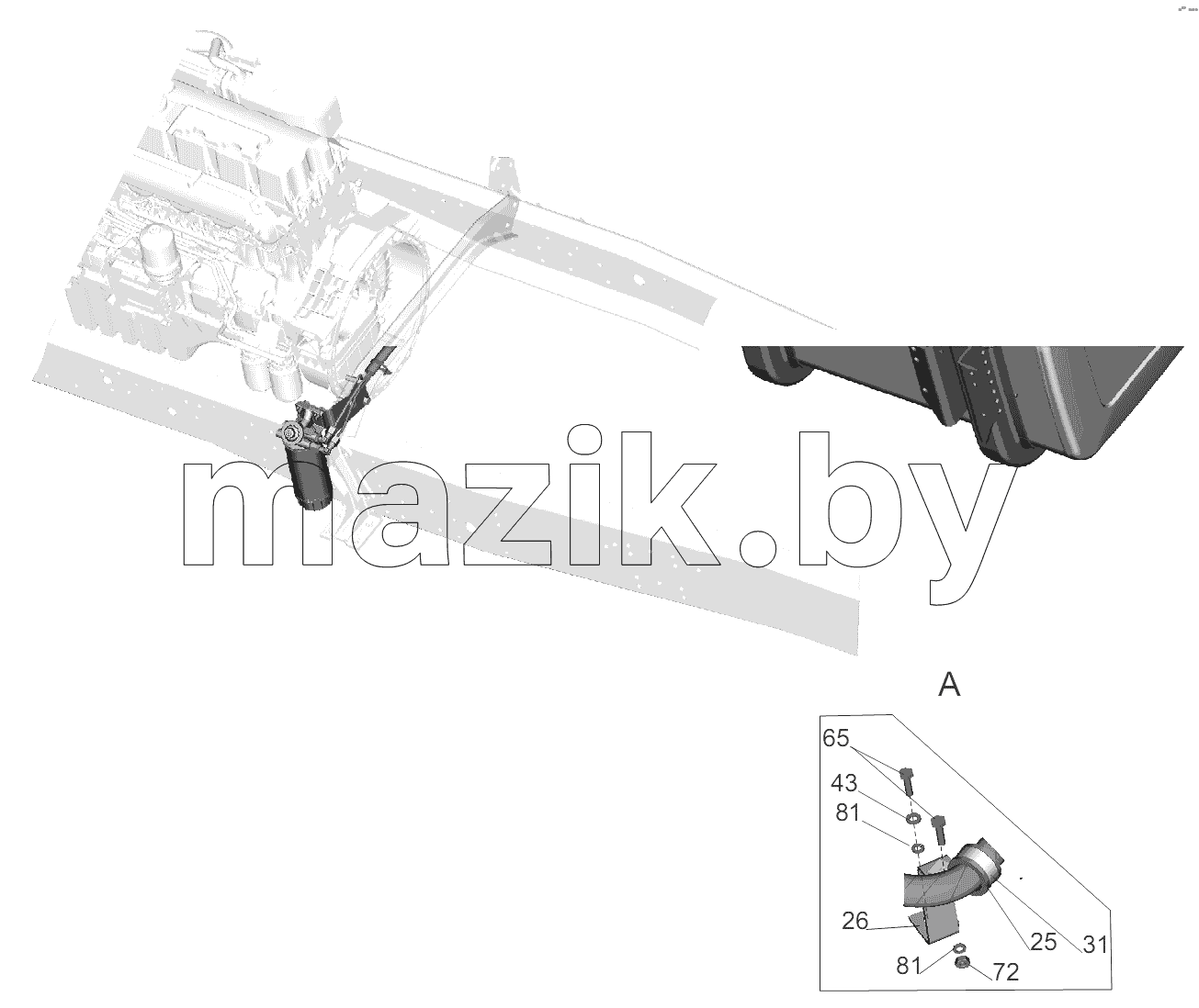 Крепление топливопроводов 5440B9-1104002-010