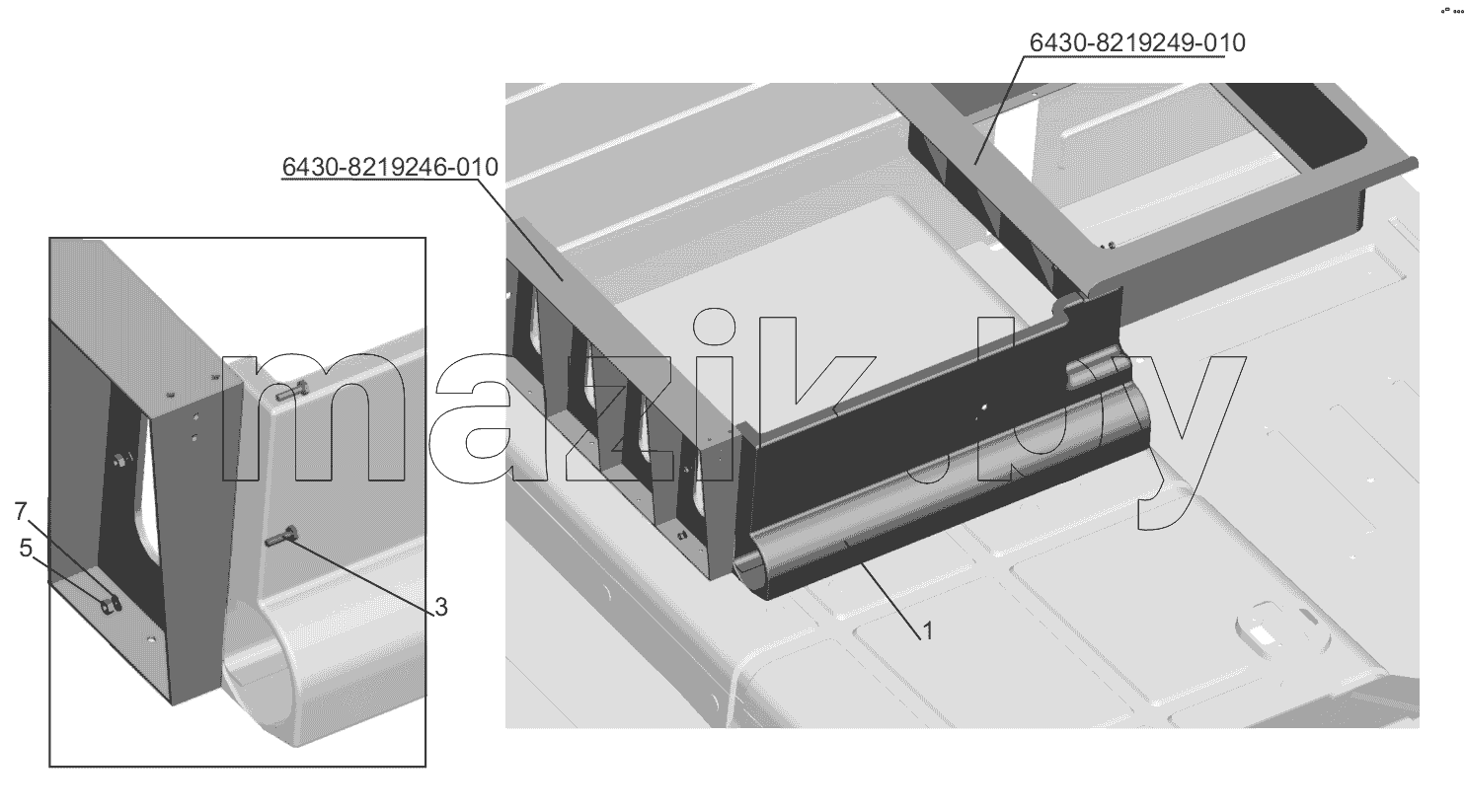 Установка стенки 6430-8200041