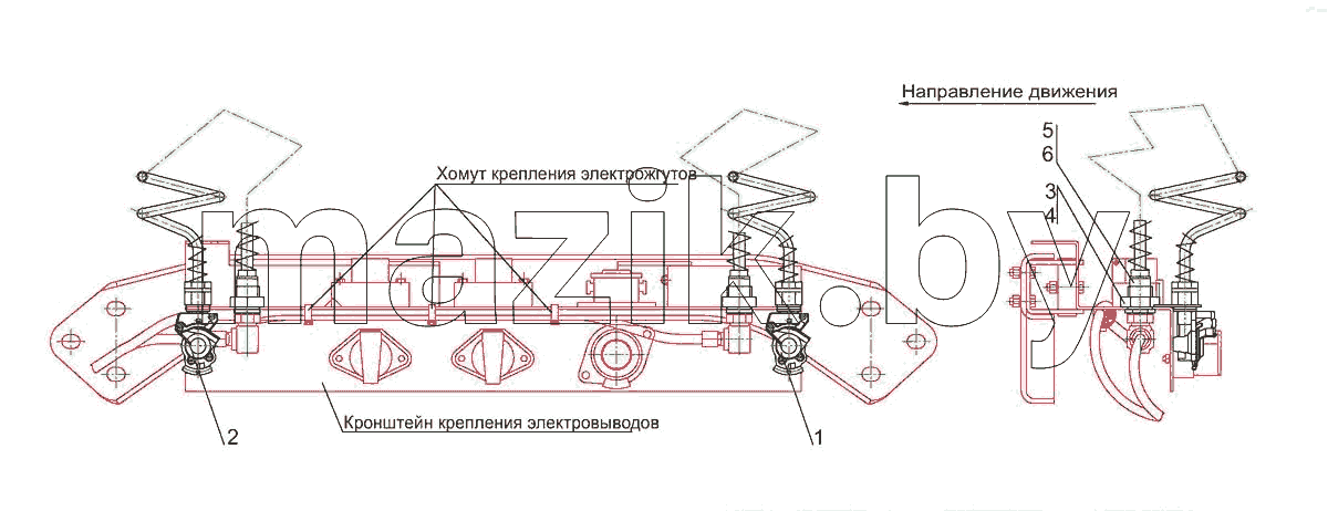 Пневмовыводы на полуприцеп 544019-3521004