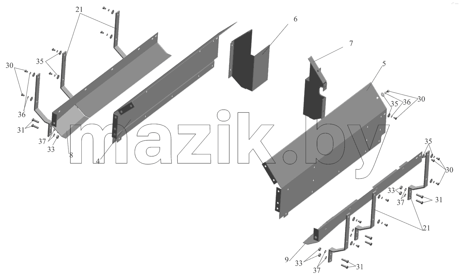 Установка шумоизоляционных экранов 642208-1061003