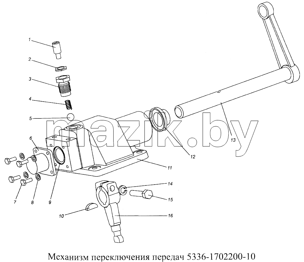 Механизм переключения передач 5336-1702200-10