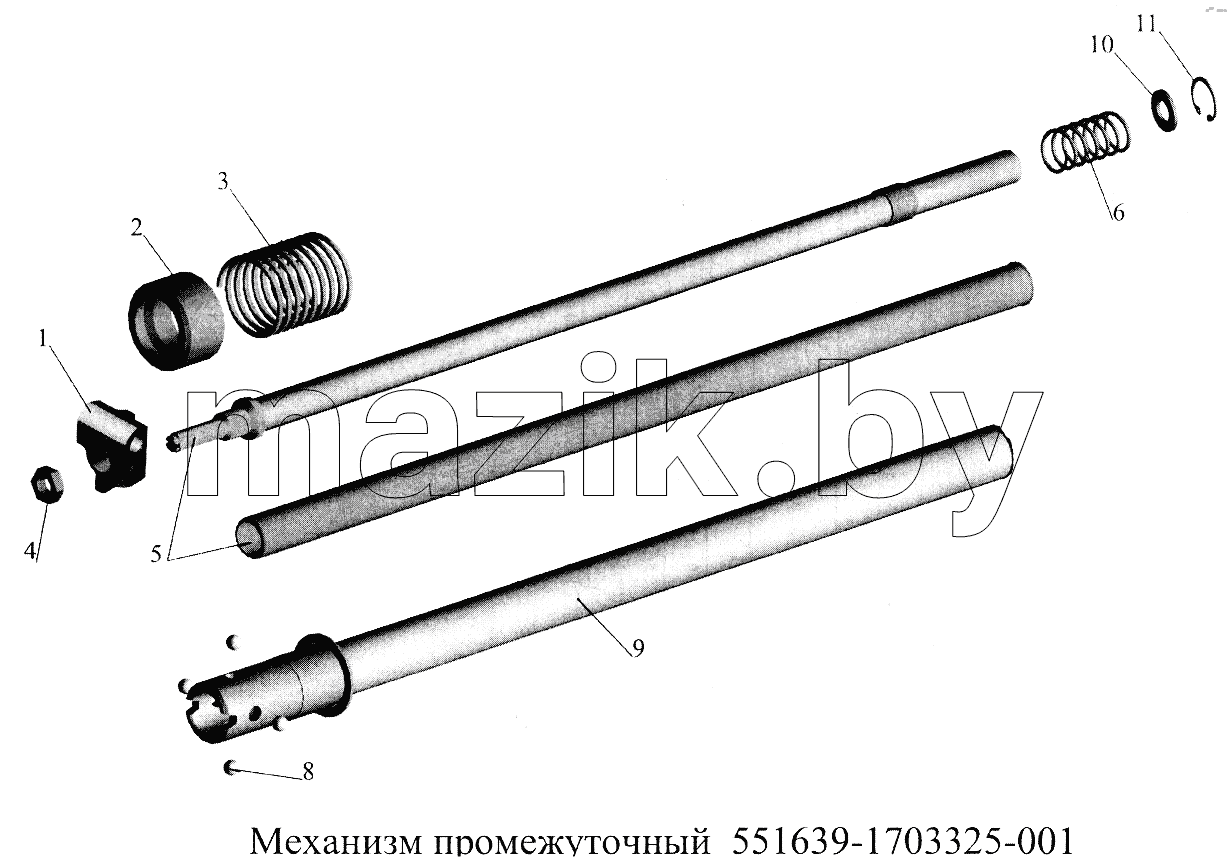 Механизм промежуточный 551639-1703325-001