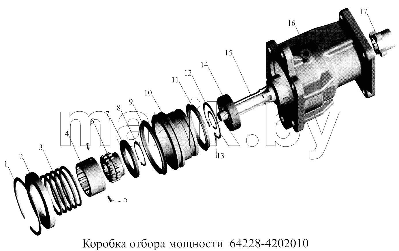 Коробка отбора мощности 64278-4202010