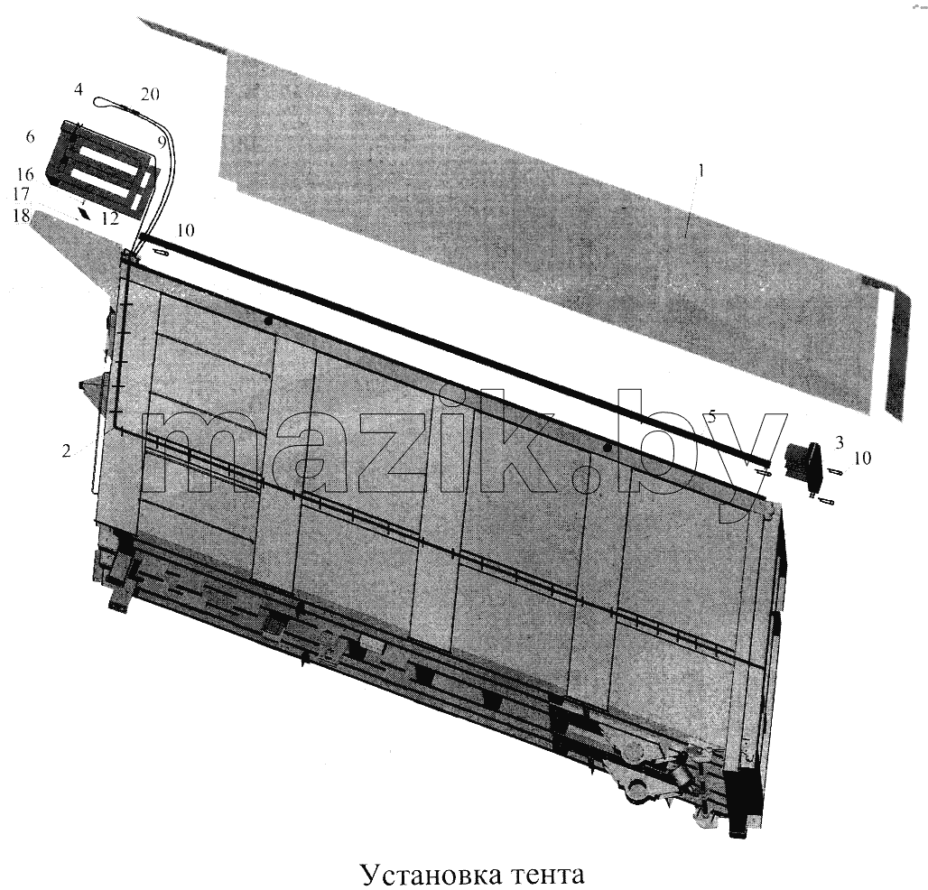 Установка тента