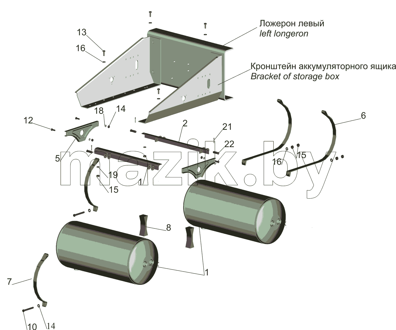Крепление ресиверов 5550V3-3513004-000