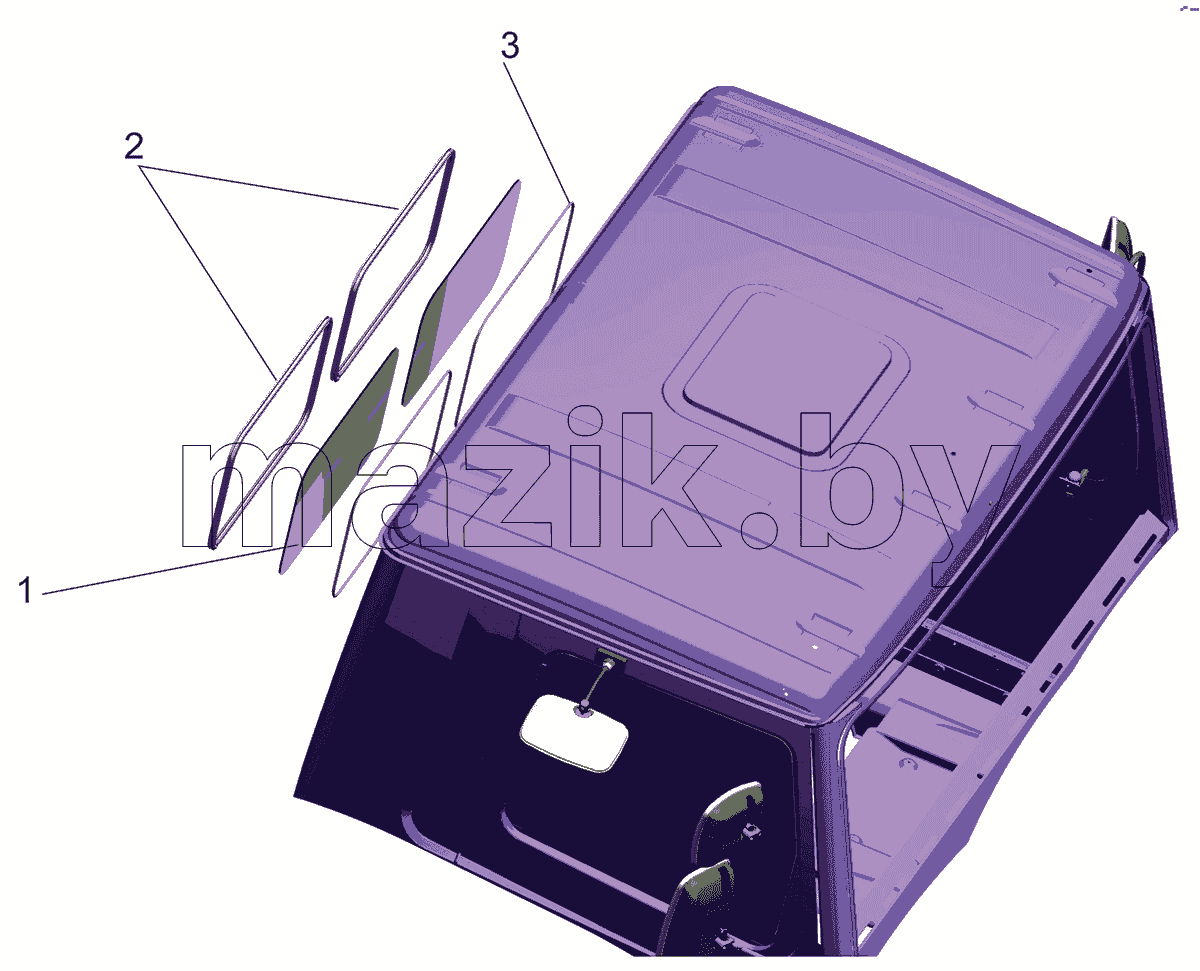 Установки стекла задка 6501-5600015