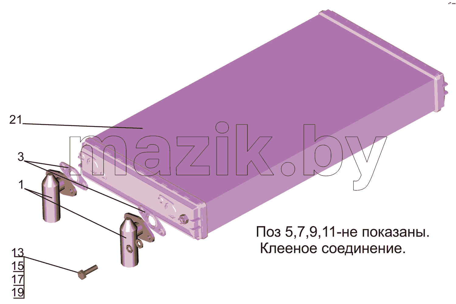 Радиатор отопителя 643008-8101060-010