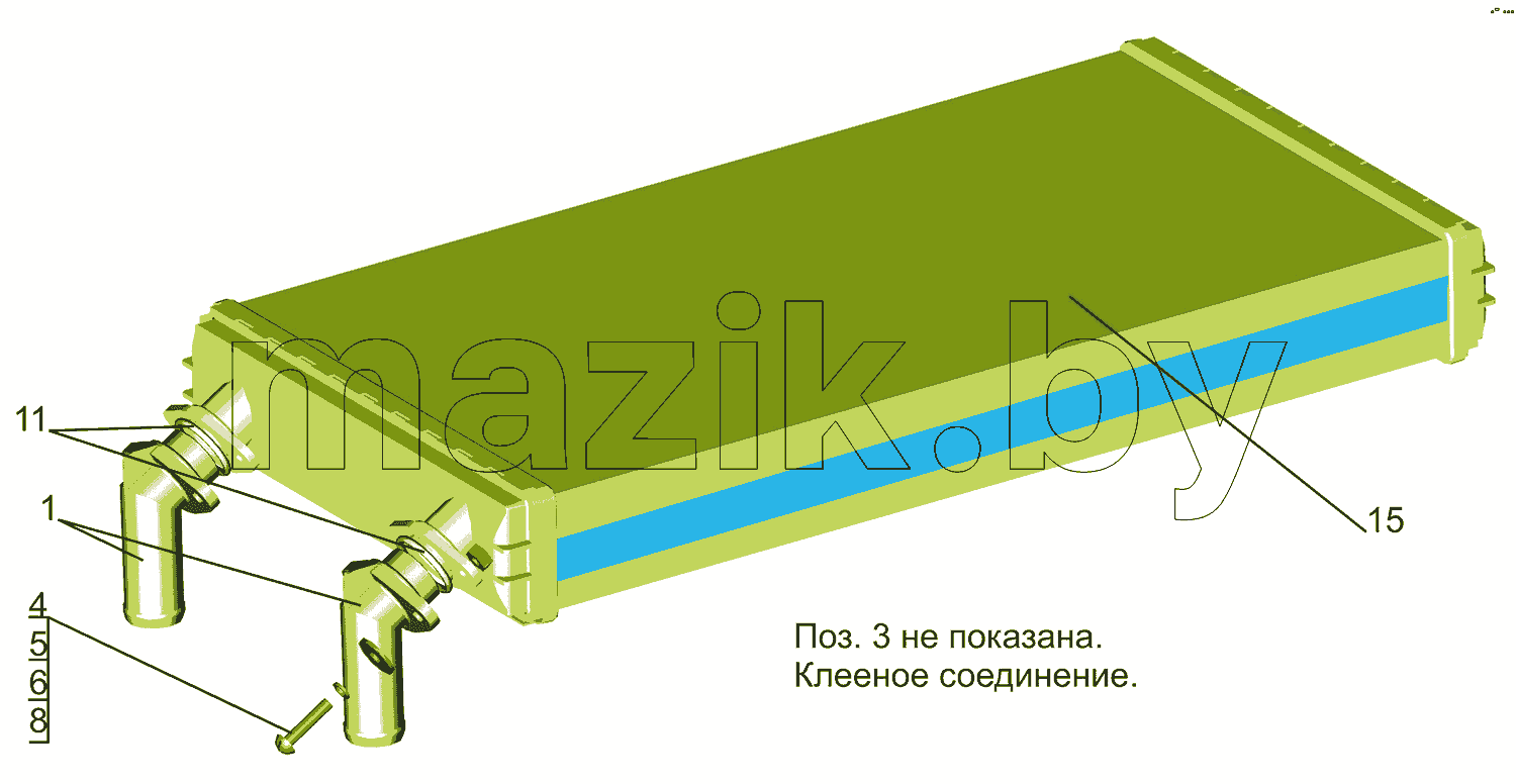 Радиатор отопителя 631019-8101060