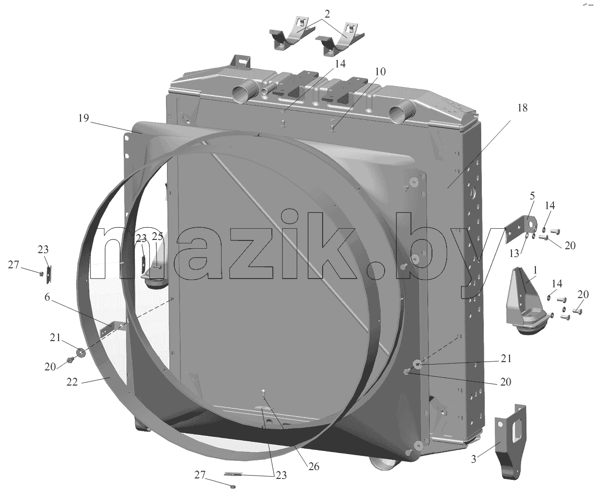 Радиатор с кожухом 5551A2-1301009