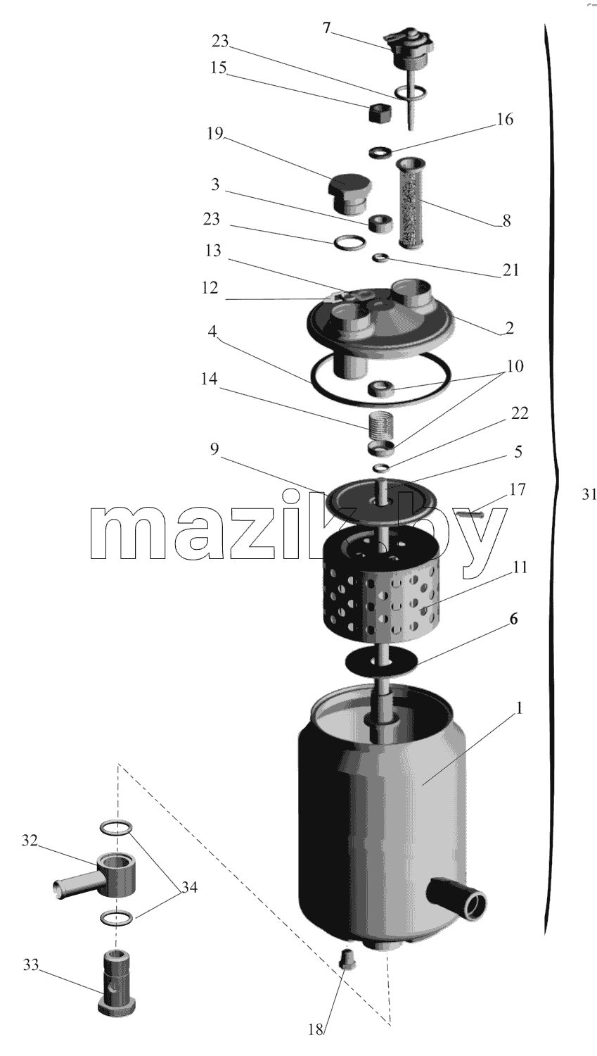 Бак масляный 64221-3410008
