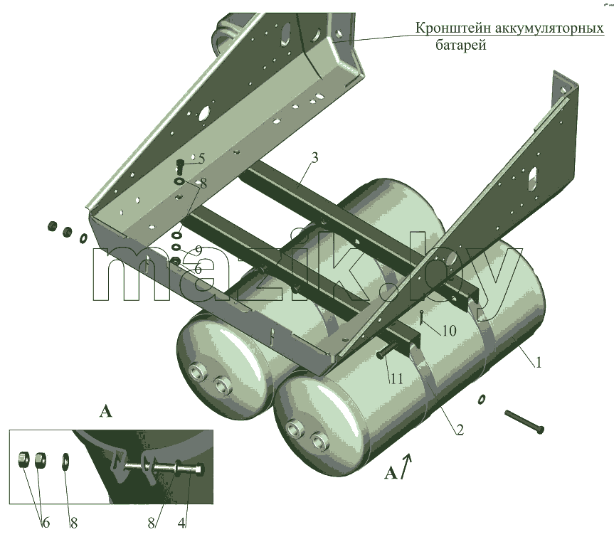 Крепление ресиверов 534003-3513004