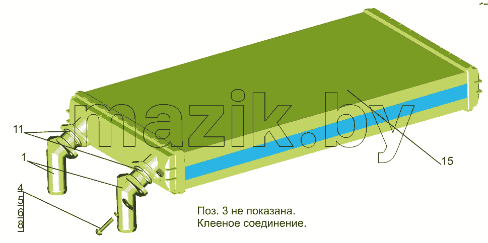 Радиатор отопителя 631019-8101060
