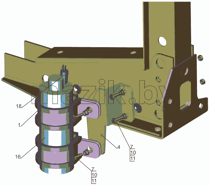 Установка ресивера-осушителя 544020-8100036