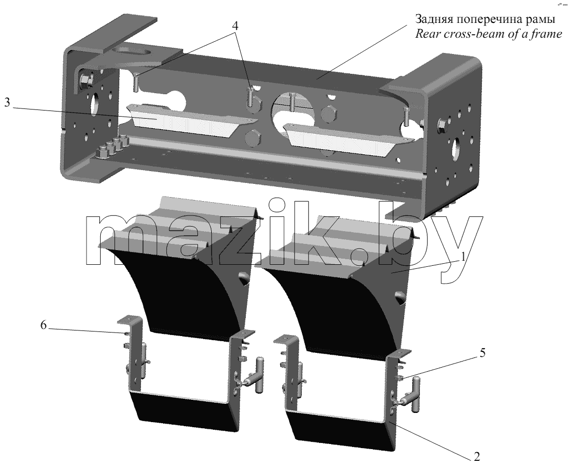 Установка противооткатного упора 534035-3900037